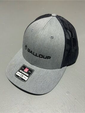 Richardson Gray and Black Snapback Hat